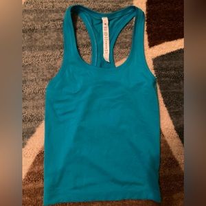Lululemon Blue Athletic Tank Top
